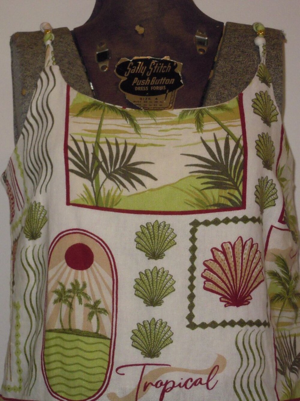 C&C California Women’s Tropical Print Linen Dress Sz SMALL Shift Pockets